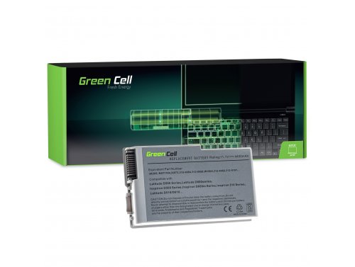 Green Cell Akku C1295 C2451 BAT1194 tuotteeseen Dell Latitude D500 D510 D520 D600 D610