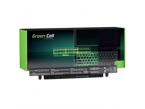 Green Cell Akku A41-X550A tuotteeseen Asus X550 X550C X550CA X550CC X550L X550V R510 R510C R510CA R510J R510JK R510L R510LA F550