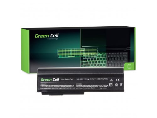 Green Cell Akku A32-M50 A32-N61 tuotteeseen Asus N53 N53J N53JN N53N N53S N53SV N61 N61J N61JV N61VG N61VN M50V G51J G60JX X57V