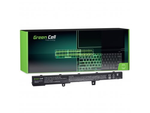 Green Cell Akku A41N1308 tuotteeseen Asus X551 X551C X551CA X551M X551MA X551MAV R512 R512C F551 F551C F551CA F551M F551MA