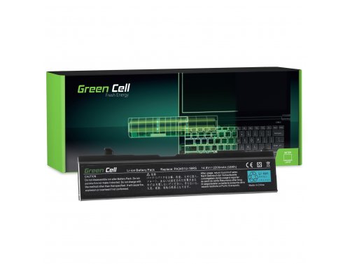 Green Cell -kannettava Akku PA3465U-1BAS PA3465U-1BRS Toshiba Satellite A85 A100 A110 A135 M70 Toshiba Satellite Pro A110 M40