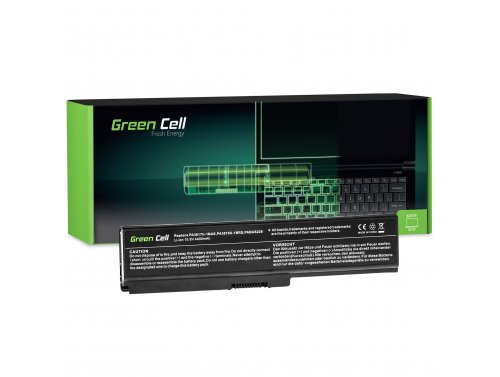 Green Cell Akku PA3817U-1BRS tuotteeseen Toshiba Satellite C650 C650D C655 C660 C660D C665 C670 C670D L750 L750D L755 L770 L775