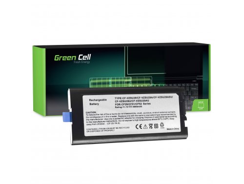 Green Cell kannettavan tietokoneen akku CF-VZSU29 CF-VZSU29A Panasonic Toughbook CF29 CF51 CF52 6600mAh