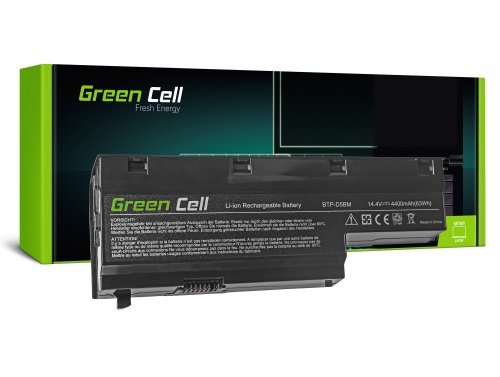 Green Cell kannettavan tietokoneen akku BTP-D4BM BTP-D5BM 40029778 Medion Akoya E7211 E7212 E7214 E7216 P7611 P7612 P7614 P7618