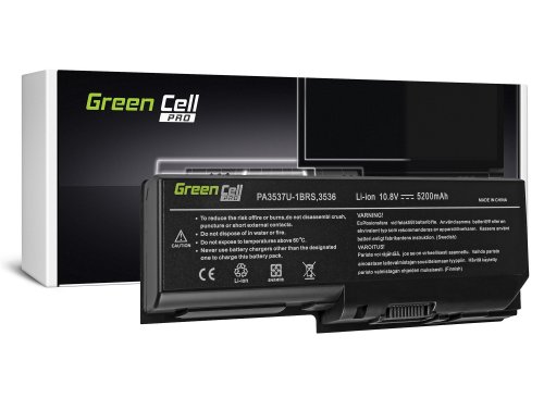 Green Cell PRO kannettavan tietokoneen akku PABAS100 PA3536U-1BRS Toshiba Satellite L350 L350D L355 L355D P200 P205 P300 P305 X2