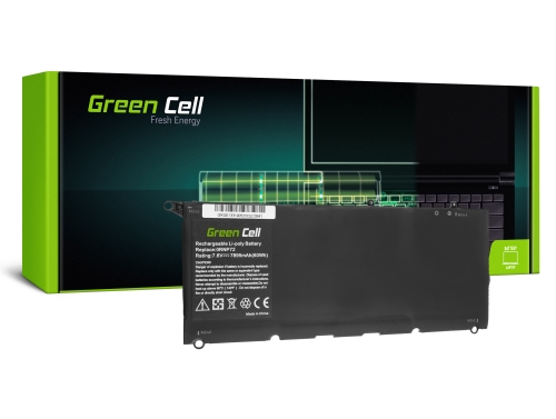 Green Cell -kannettavan tietokoneen akku PW23Y Dell XPS 13 9360: lle