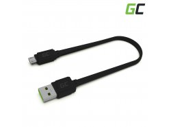Kaapeli Micro USB 25cm Green Cell Matte, pikalatauksella, Ultra Charge, Quick Charge 3.0