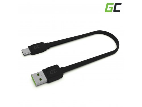 Kaapeli USB-C Tyyppi C 25cm Green Cell Matte, pikalatauksella, Ultra Charge, Quick Charge 3.0