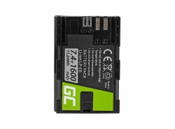 Green Cell ® Akku LP-E6 für Canon EOS 70D, 5D Mark II/ III, 80D, 7D Mark II, 60D, 6D, 7D 7.4V 1600mAh