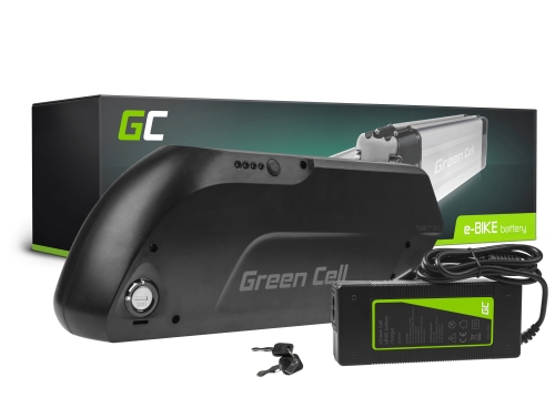 Green Cell Sähköpyörän Akku 36V 15.6Ah 562Wh Down Tube Ebike GX16-2P ja Laturi