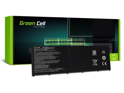 Green Cell Akku AC14B13J AC14B18J tuotteeseen Acer Aspire 3 A315-23 A315-55G ES1-111M ES1-331 ES1-531 ES1-533 ES1-571