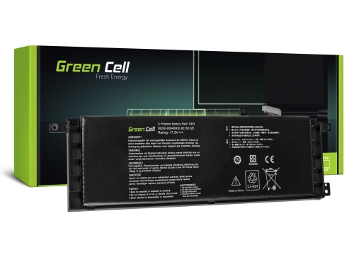 Green Cell Akku B21N1329 tuotteeseen Asus X553 X553M X553MA F553 F553M F553MA D453M D553M R413M R515M X453MA X503M X503MA