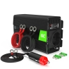 Invertteri Green Cell ® -taajuusmuuttajan jännitemuuntaja 12V - 230V 300W / 600W USB