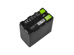 Akku Batterie Green Cell NP-F960 NP-F970 NP-F975 für Sony 7,4 V 7800 mAh