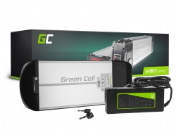 Green Cell Sähköpyörän Akku 36V 10.4Ah 374Wh Rear Rack Ebike 2 Pin varten Prophete, Mifa, Curtis ja Laturi