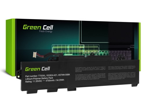 Green Cell kannettavan tietokoneen akku TT03XL malleille HP EliteBook 755 G5 850 G5, HP ZBook 15u G5