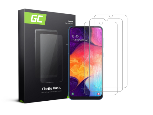 3x suojalasi GC Clarity Samsung Galaxy A50: lle