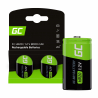 Green Cell Batterie Akku 2x D R20 HR20 Ni-MH 1.2 V 8000 mAh