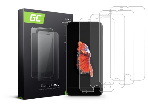 4x GC Clarity suojalasi Apple iPhone 6 Plus / 6S Plus / 7 Plus / 8 Plus -puhelimelle