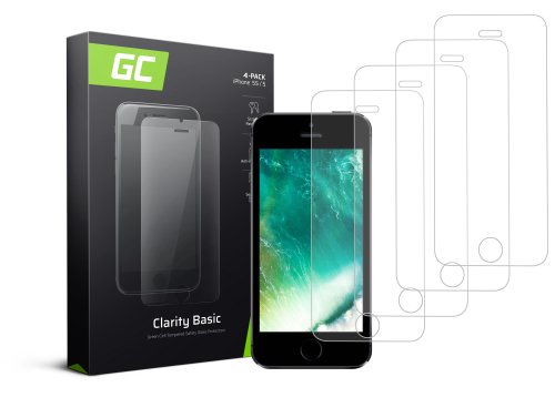 4x GC Clarity suojalasi Apple iPhone 5 / 5S / 5C / SE -puhelimelle