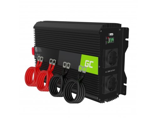 Green Cell Pro -jännitemuuntaja 12V - 230V 2000W / 4000W