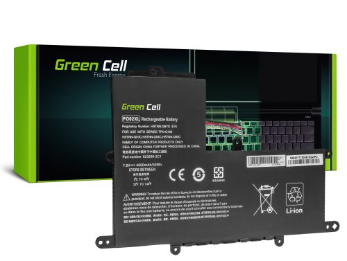 Green Cell -kannettava Akku PO02XL HP Stream 11 Pro G2 G3 G4 G5, HP Stream 11-R020NW 11-R021NW 11-Y000NW 11-Y002NW