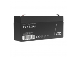 Green Cell ® Gel Batterie AGM VRLA 6V 3.3Ah