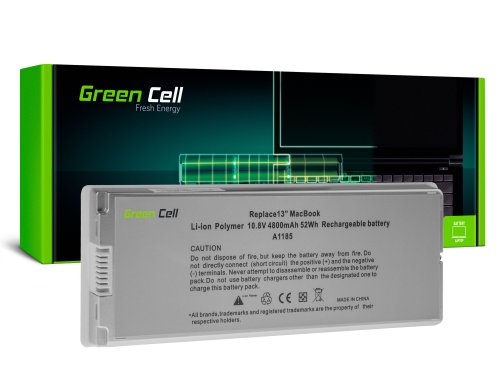 Akku Green Cell A1185 Apple MacBook 13 A1181: lle (2006, 2007, 2008, 2009)