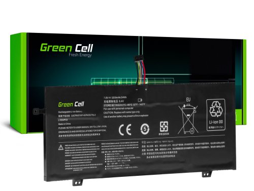 Green Cell L15L4PC0 L15M4PC0 L15M6PC0 L15S4PC0 Akku kannettaville tietokoneille Lenovo V730 V730-13 Ideapad 710s Plus 710s-13IKB