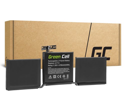 Green Cell -kannettavan akku A1713 Apple MacBook Pro 13 A1708: lle (2016, 2017)