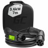 Green Cell Latauskaapeli Tyyppi 1 3.6kW 16A 7 Metriä varten Lataamiseen EV Sähköautojen ja Plug-In Hybridien PHEV