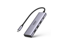 UGREEN CM511 5-in-1-sovitin, USB-C Hub 2x USB, HDMI, USB-C, TF/SD (harmaa)