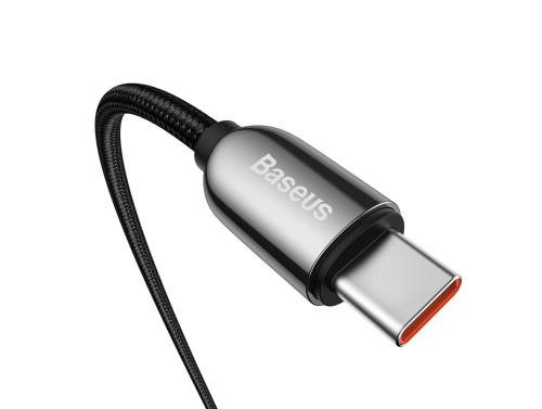Baseus 100W USB-C - USB-C -kaapeli, 5A, 2m, Pikalataus Quick Charge 4.0, PD, AFC, FCP, Lataustehon näyttö