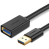 UGREEN USB -kaapelin pidennin, USB-A 3.0 (Naaras) - USB-A 3.0 (Uros), 3 metriä, musta väri