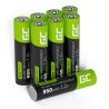 8x Paristot AAA R3 950mAh Ni-MH Ladattavat Akut Green Cell