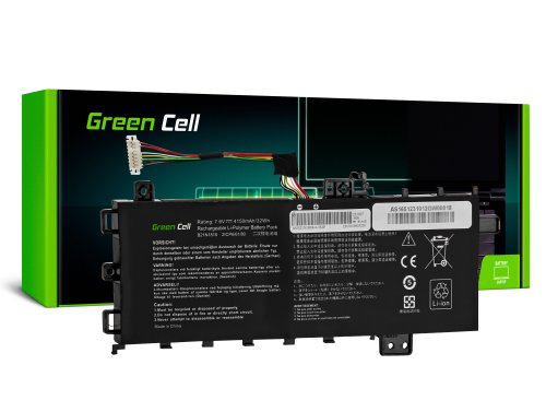 Green Cell Akku B21N1818 C21N1818-1 tuotteeseen Asus VivoBook 15 A512 A512DA A512FA A512JA R512F X512 X512DA X512FA X512FL