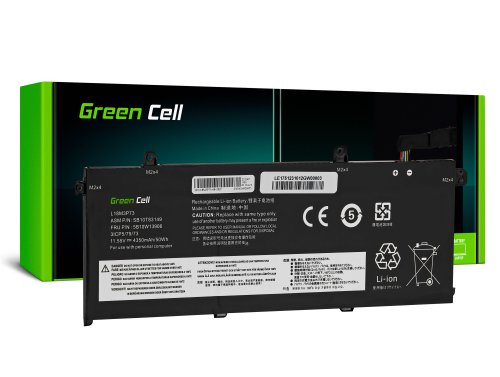 Green Cell Akku L18C3P71 L18C3P72 L18L3P73 L18M3P73 L18M3P74 tuotteeseen Lenovo ThinkPad T490 T495 P43s P14s T14 Gen 1 2
