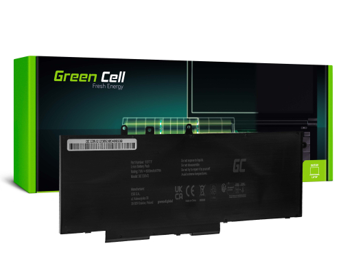 Green Cell Akku 93FTF GJKNX tuotteeseen Dell Latitude 5280 5290 5480 5490 5491 5495 5580 5590 5591 Precision 3520 3530