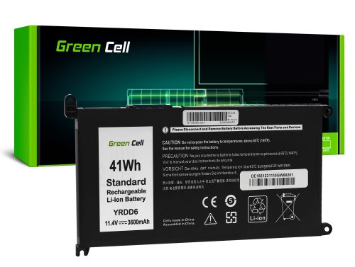 Green Cell Akku Vihreä kenno YRDD6 1VX1H Dell Vostro 5490 5590 5481 Inspiron 5481 5482 -malliin