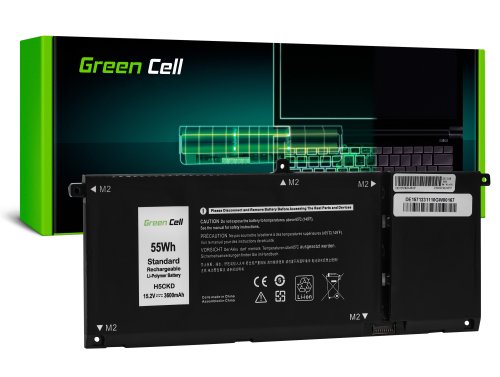 Green Cell Akku Vihreä kenno H5CKD TXD03 Dell Inspiron 5400 5401 5406 7300 5501 5502 5508 -malliin
