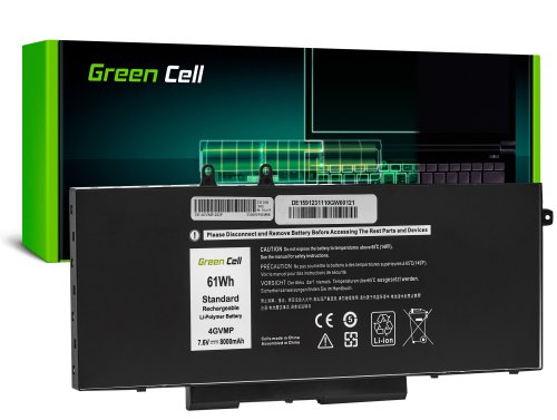 Green Cell Akku Vihreä kenno 4GVMP Dell Latitude 5400 5410 5500 5510 Precision 3540 3550 -malliin