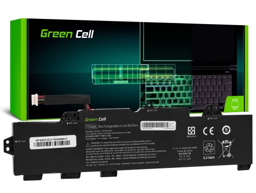 Green Cell Akku Vihreä kenno TT03XL HP EliteBook 755 G5 850 G5, HP ZBook 15u G5 -malliin