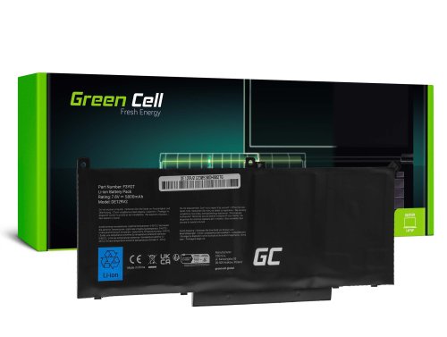Green Cell Akku F3YGT tuotteeseen Dell Latitude 7280 7290 7380 7390 7480 7490