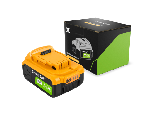 Green Cell -akut (Li-Ion 18V 5Ah) DCB184 DeWalt XR 18 V sähkötyökaluihin