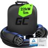 GC Snap EV Latauskaapeli Tyypin 2 11kW / 22kW 5m varten Tesla Model 3 S X Y, VW ID.3, ID.4, Kia EV6, Audi E-Tron, Fiat 500e