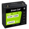 Green Cell CUBE LiFePO4-akku 20Ah 12.8V 256Wh Litium-rautafosfaatti Traktoriin, Ruohonleikkuriin, Sähköajoneuvoihin, Pyörätuolit