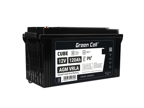 GreenCell® AGM VRLA 12V 120Ah huoltovapaa akku matkailuautojen aurinkosähköveneen aurinkopaneeleihin