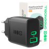 Green Cell PowerSource Duo30 USB/USB-C-laturi, musta, 30 W Power Delivery -virtalähde