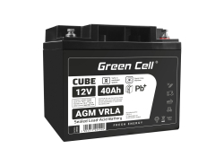 Green Cell ® AGM 12V 40Ah akku VRLA lyijyakku Unbemann Caravan aurinkosähköpyörätuolin aurinkoakku