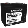 Green Cell® AGM VRLA 12V 50Ah huoltovapaa akku veneeseen, huviveneeseen, skootteriin, matkailuautoon, vaunuun, ruohonleikkuriin